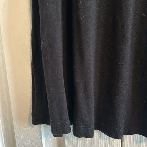 Double Zero Women’s Slightly Sheer Black Tank Top, Size L - Picture 3 of 6